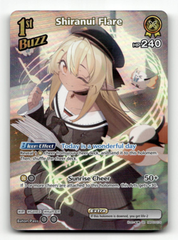 hololive OFFICIAL CARD GAME Shiranui Flare (SR) - Elite Spark - Image 1