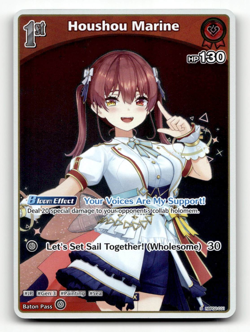 hololive OFFICIAL CARD GAME Houshou Marine (S) hBP02-031 - Quintet Spectrum - Image 1