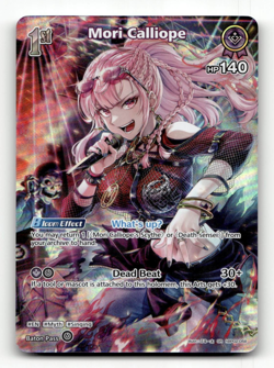 hololive OFFICIAL CARD GAME Mori Calliope (SR) hBP02-058 - Quintet Spectrum - Image 1