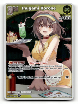 hololive OFFICIAL CARD GAME Inugami Korone (S) - Elite Spark - Image 1