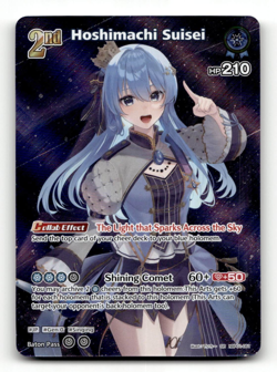 hololive OFFICIAL CARD GAME Hoshimachi Suisei (SR) - Blooming Radiance - Image 1