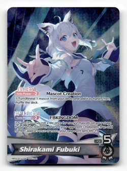 hololive OFFICIAL CARD GAME Shirakami Fubuki (OSR) hBP02-001 - Quintet Spectrum - Image 1