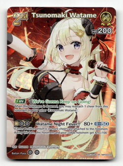 hololive OFFICIAL CARD GAME Tsunomaki Watame (SR) - Elite Spark - Image 1