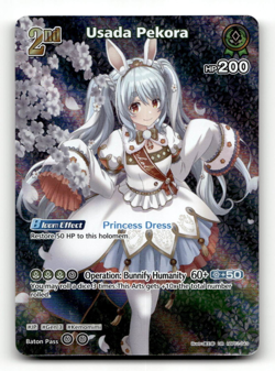 hololive OFFICIAL CARD GAME Usada Pekora (UR) - Blooming Radiance - Image 1