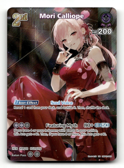 hololive OFFICIAL CARD GAME Mori Calliope (UR) hBP02-059 - Quintet Spectrum - Image 1
