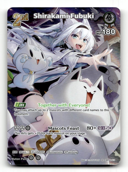 hololive OFFICIAL CARD GAME Shirakami Fubuki (SR) hBP02-013 - Quintet Spectrum - Image 1