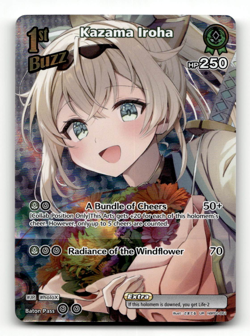 hololive OFFICIAL CARD GAME Kazama Iroha (UR) - Blooming Radiance - Image 1