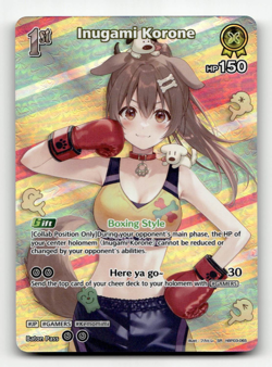 hololive OFFICIAL CARD GAME Inugami Korone (SR) - Elite Spark - Image 1