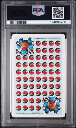 1998 POKEMON STADIUM BLUE VERSION PLAYING CARDS ACE OF CLUBS MEWTWO PSA 10 - Image 2