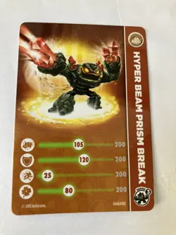Skylanders Swap Force Video Game card Activision Hyper Beam Prism Break 2013 - Image 1