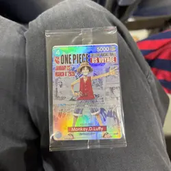 One Piece Monkey D. Luffy US Voyage College Basketball Promo Card Sealed GONZAGA - Image 1