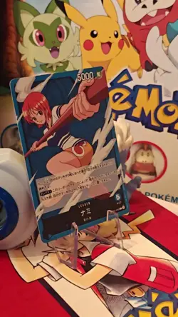 Nami OP03-040 L Mighty Enemies - ONE PIECE Card Game JAPANESE NM See Pics - Image 2