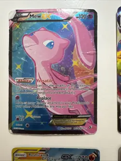DAMAGED HP MP Pokemon Card Lot MEW EX, LEAFEON EX, SNORLAX VMAX, 80+ Cards - Image 2