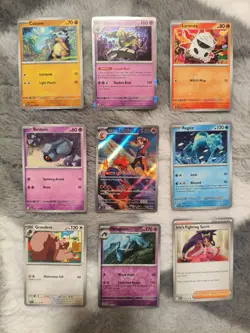 Pokemon 9 Card Bulk Lot | 1 Holo + 8 Common - Authentic TCG Collection (2) - Image 1