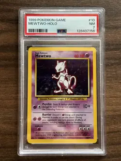 Pokemon TCG Base Set Holo Rare Card Lot 5 of PSA Holo MewTwo Gyarados 1999 - Image 4