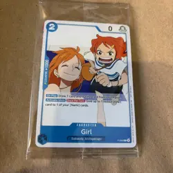 One Piece Promo Card P-096 Girl Nami Sealed + Monkey.D.Luffy Promo - Image 1