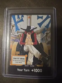 One Piece TCG Hawk-Eye Mihawk DON!! Card FOIL | OP13 | Ramp / Finisher Support - Image 1