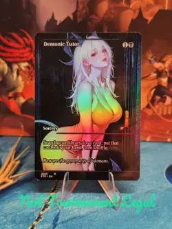 FTP Demonic Tutor Foil Borderless MTG Anime Ver - Image 2