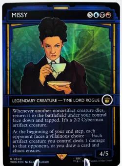 Missy (Foil Showcase) MTG Doctor WHO | Grixis EDH Commander Cyberman Tribal | NM - Image 1