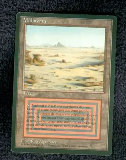 BADLANDS Revised Italian Foreign Black Border (FBB) MTG Light play - Image 1