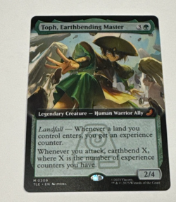 MTG MAGIC THE GATHERING AVATAR TOPH EARTHBENDING MASTER EXTENDED ART 0209 - Image 1