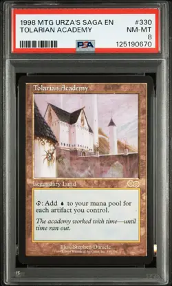 1998 MAGIC: THE GATHERING URZA'S SAGA #330 TOLARIAN ACADEMY PSA 8 - Image 1