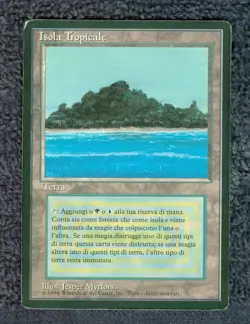 TROPICAL ISLAND Revised Italian Foreign Black Border (FBB) MTG - Image 1