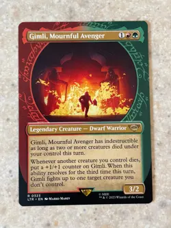 MTG NM Gimli, Mournful Avenger Showcase [Lord of the Rings] - Image 1