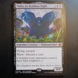 Mtg Maha, Its Feathers Night NM Bloomburrow Magic the Gathering Mythic Rare - Image 2