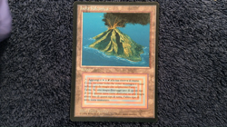 VOLCANIC ISLAND Revised Italian Foreign Black Border (FBB) MTG Moderate Play - Image 2