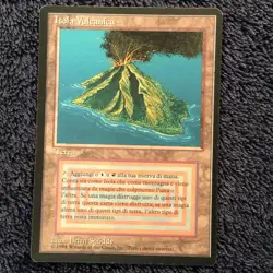 VOLCANIC ISLAND Revised Italian Foreign Black Border (FBB) MTG Moderate Play - Image 4