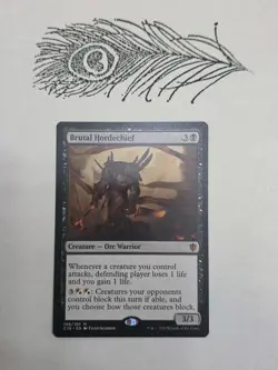 Brutal Hordechief X1 Commander 2016 Regular Non Foil Mtg Magic The Gathering - Image 1