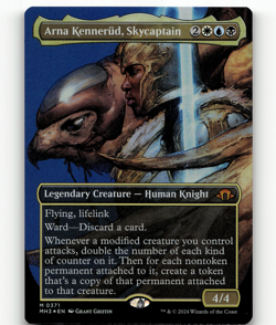 FOIL - MTG Arna Kennerud, Skycaptain (Borderless) #371 - Modern Horizons 3 - Image 1