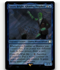 MTG Jason Bright, Glowing Prophet (Surge Foil) - Universes Beyond: Fallout - Image 1