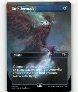 MTG Strix Serenade (Borderless) #327 - Modern Horizons 3 - Image 1