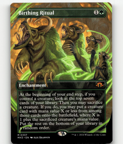 MTG Birthing Ritual (Borderless) #337 - Modern Horizons 3 - Image 1