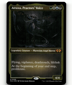 FOIL - MTG Atraxa, Praetors' Voice (Foil Etched) 98 March of the Machine Mythic - Image 1