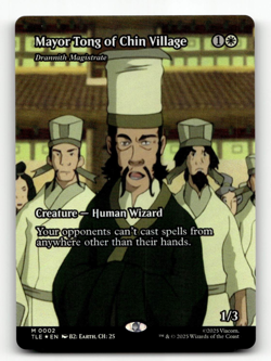 FOIL - MTG Mayor Tong of Chin Village (Borderless) #2 Avatar: The Last Airbender - Image 1