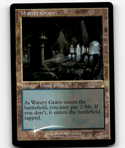 FOIL - MTG Watery Grave (Retro Frame) 415 - Ravnica Remastered - Image 1
