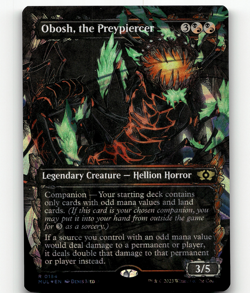 HALO FOIL - MTG Obosh, the Preypiercer 184 March of the Machine Rare - Image 1