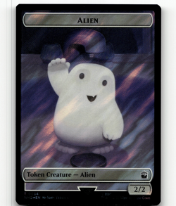 MTG Alien Clue (0054) Double-Sided Token (Surge Foil) - UB: Doctor Who - Image 1