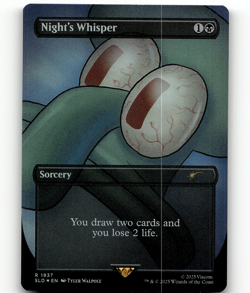 FOIL - MTG Night's Whisper #1937 - Secret Lair Drop - Image 1