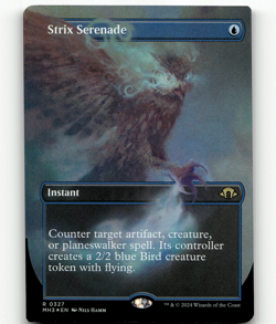 FOIL - MTG Strix Serenade (Borderless) #327 - Modern Horizons 3 - Image 1