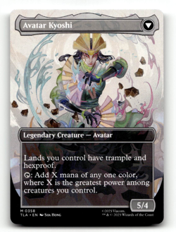 MTG - The Legend of Kyoshi (Borderless) #358 - Avatar: The Last Airbender - Image 2