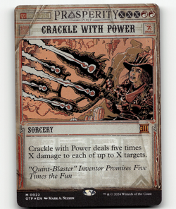 FOIL - MTG Crackle with Power #22 - Outlaws of Thunder Junction: Breaking News - Image 1