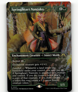 FOIL - MTG Springheart Nantuko (Borderless) #341 - Modern Horizons 3 - Image 1