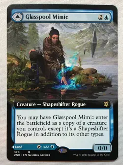 MTG Zendikar Rising Glasspool Mimic (Extended Art) 328 NM/M - Image 1