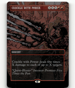 MTG Crackle with Power (Textured Foil) #71 - Outlaws of Thunder Junction - Image 1