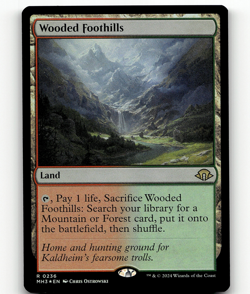 FOIL - MTG Wooded Foothills #236 - Modern Horizons 3 - Image 1