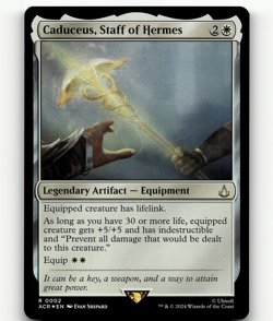 FOIL - MTG Caduceus, Staff of Hermes #2 - Universes Beyond: Assassin's Creed - Image 1